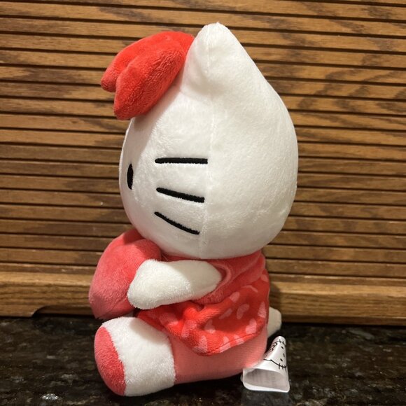 Hello Kitty Plush Stuffed Animal By Sanrio 2023 Pre-owned/ Glue On Bottom/ - Picture 2 of 10